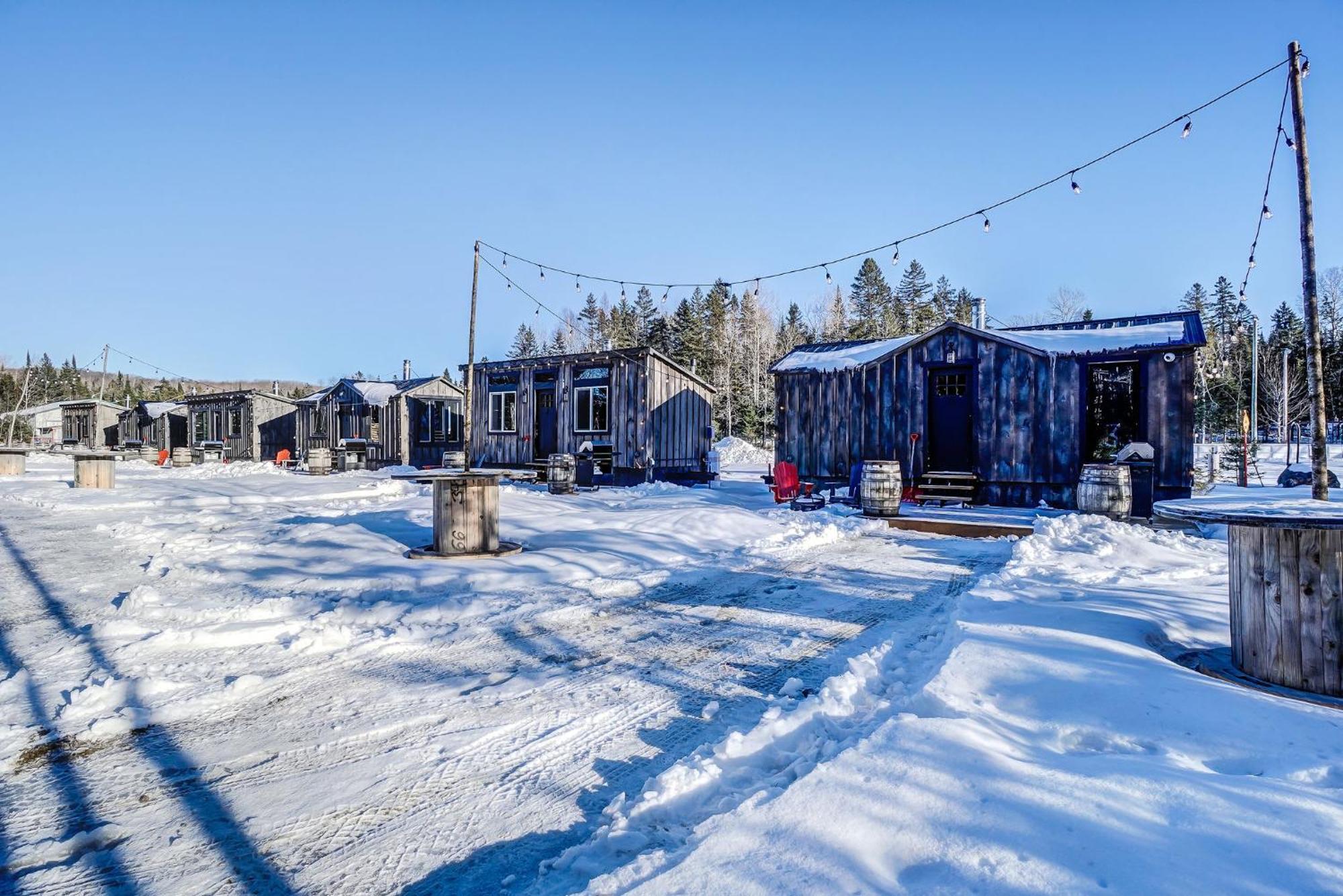 Your Cozy Cabin Retreat Saint-Remi-d'Amherst エクステリア 写真