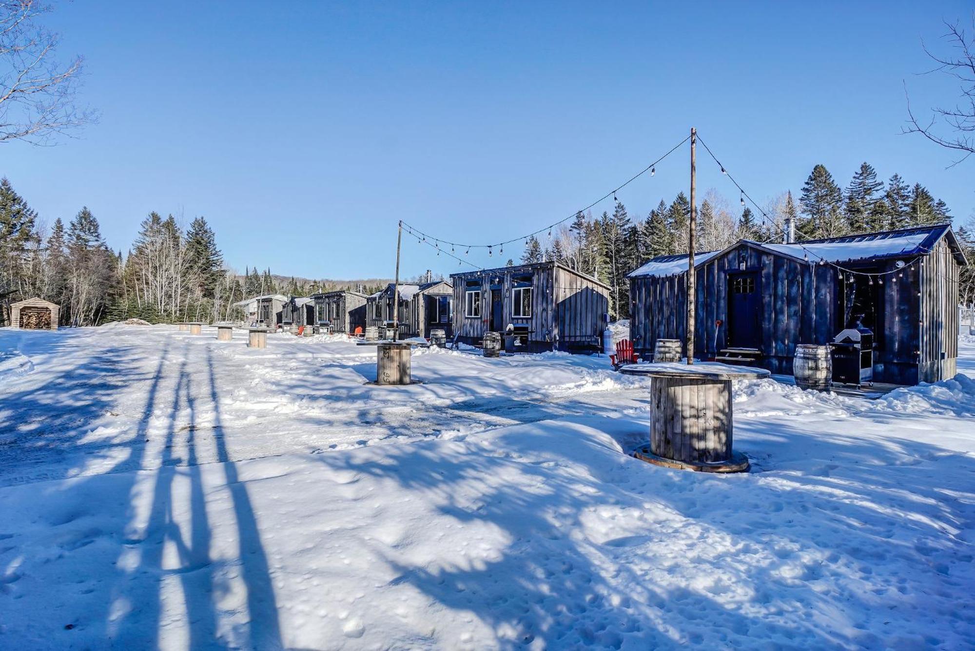 Your Cozy Cabin Retreat Saint-Remi-d'Amherst エクステリア 写真