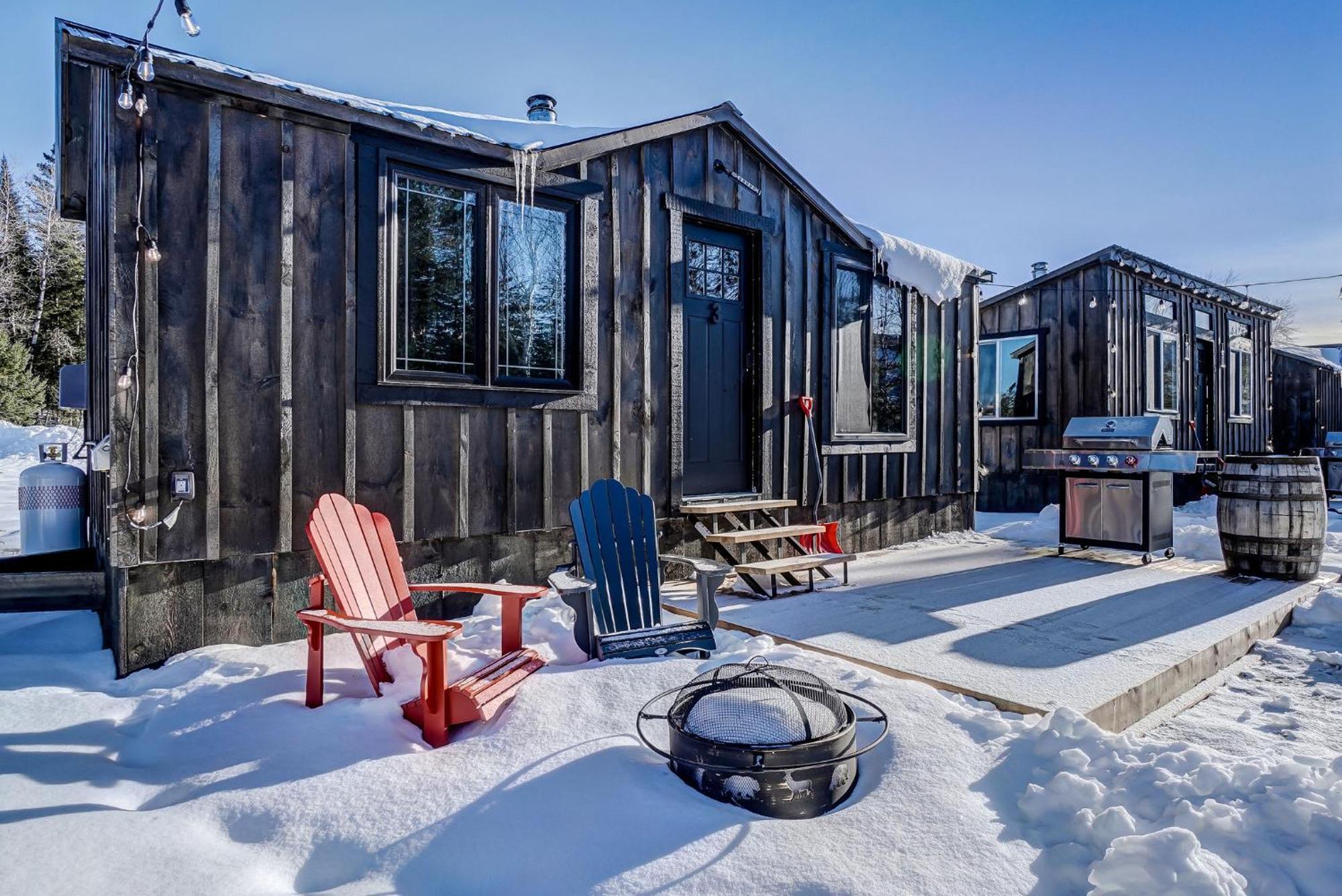 Your Cozy Cabin Retreat Saint-Remi-d'Amherst エクステリア 写真