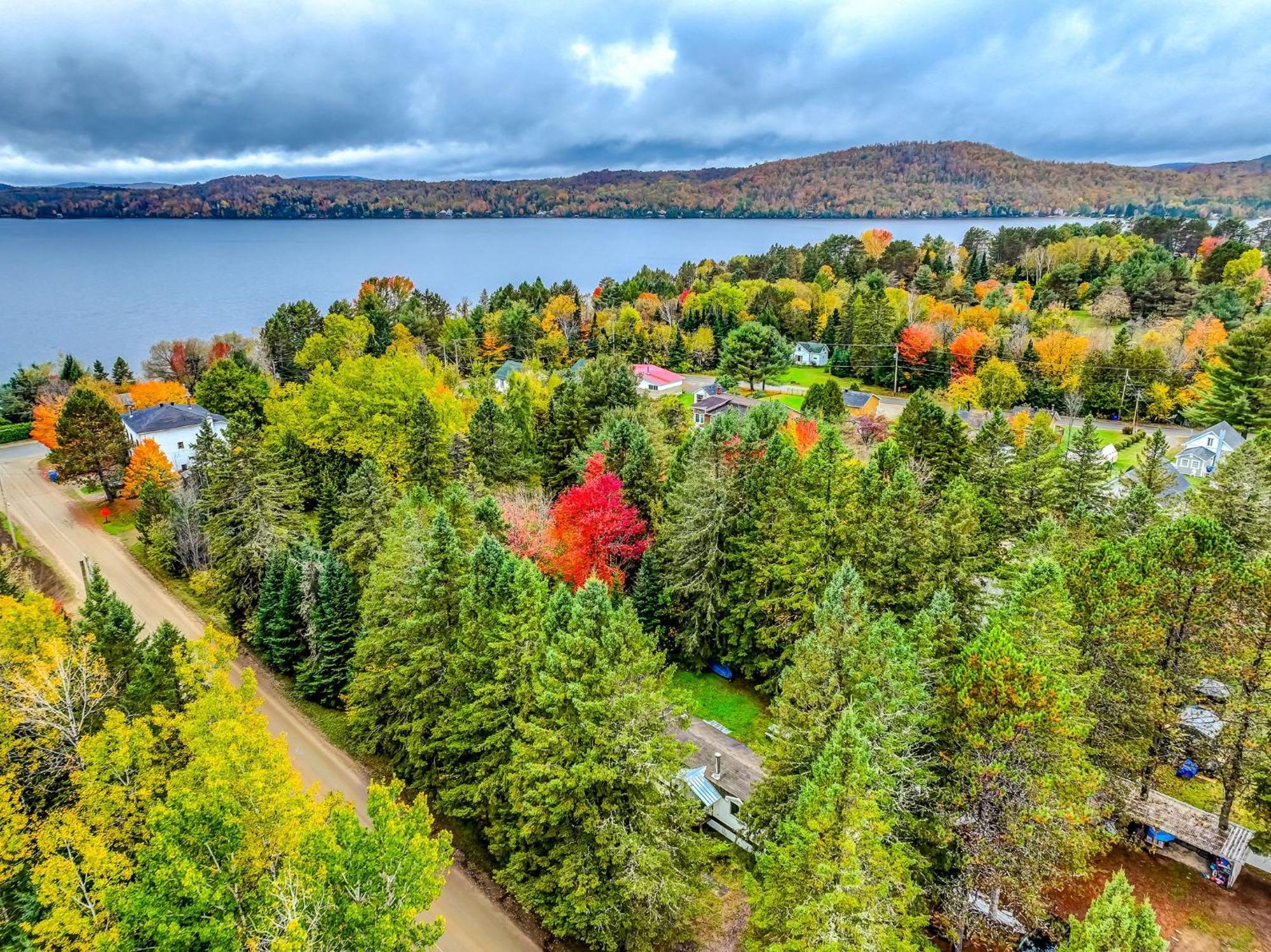 Your Cozy Cabin Retreat Saint-Remi-d'Amherst エクステリア 写真